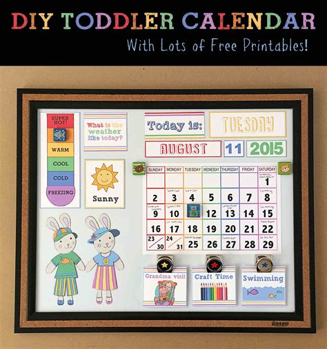 Free Digital Interactive Calendar For Kindergarten Printable Word