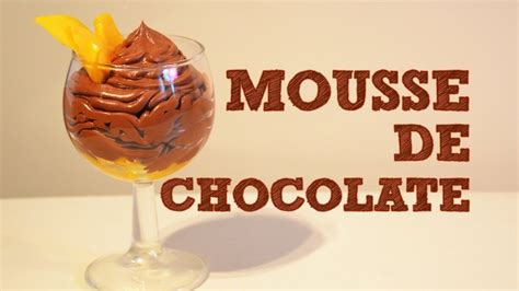 Aprende a hacer trufas de chocolate oscuro y chocolate blanco. Mousse de Chocolate con Mango FACIL | Recetas de postres ...