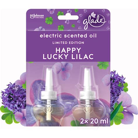Glade Happy Lucky Lilac Electric Scented Oil Twin Refill X Ml Wilko