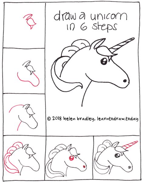 How To Draw A Unicorn In 6 Steps Learn To Draw