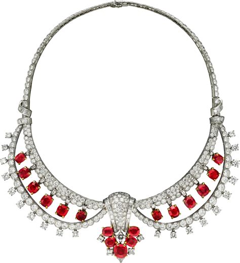Cartier Antique Piece Necklace Festoon Necklace With Detachable Brooch