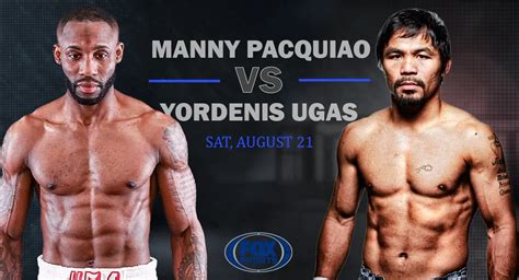 manny pacquiao vs yordenis ugas wba super welterweight championship itn wwe