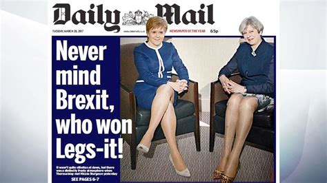 Daily Mails Sexist Legs It Headline Sparks Anger But Pm Says She