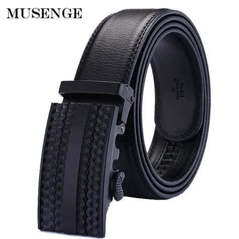 Musenge Designer Belts Men High Quality Leather Mens Belt Luxury Automatic Cinto Masculino
