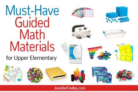 Must Have Guided Math Materials For Upper Elementary Math Materials