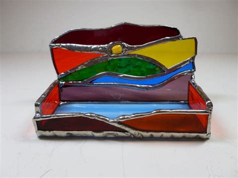 Shop for women's business card cases at amazon.com. Custom Made Multi-Colored Stained Glass Business Card ...