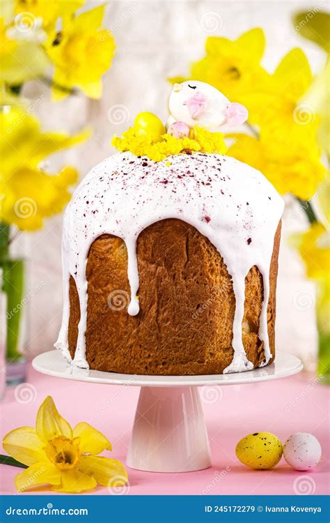 Easter Stock Image Image Of Dessert Panettone Easter 245172279