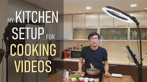 Dr Chan S Kitchen Setup For Cooking Videos For His Youtube Channel Camera Lights And