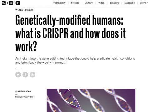 New Scientist Genetically Modified Humans What Is Crispr And How