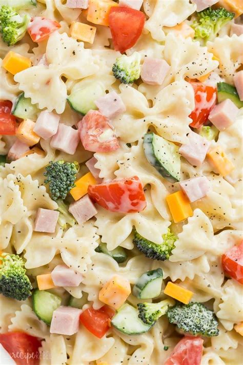 This Creamy Ranch Bowtie Pasta Salad Is An Easy Summer Side Dish For