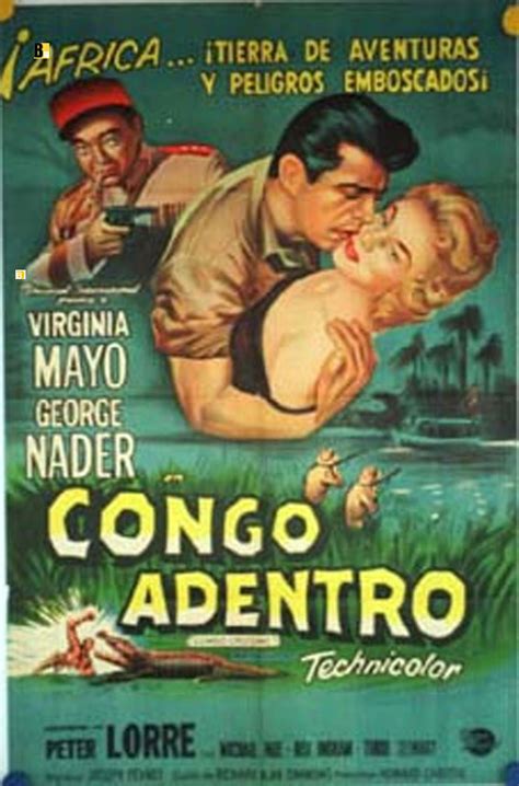 He and the wolf come to an understanding of sorts so that she accepts it when he forces her on her side and dribbles water into her mouth and feeds her bits of rabbit liver and heart. "CONGO ADENTRO" MOVIE POSTER - "CONGO CROSSING" MOVIE POSTER