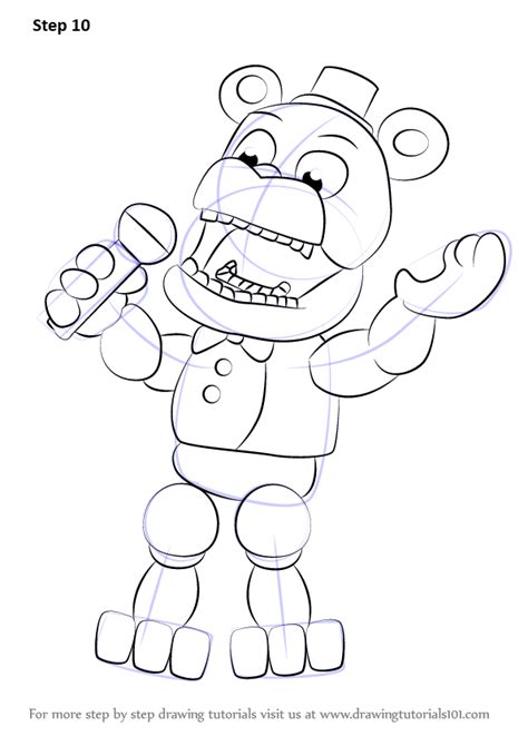 Learn How To Draw Withered Freddy From Five Nights At Freddys Five
