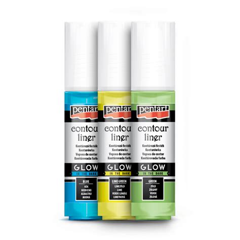 Contur Liner Universal Culori Fosforescente Pentacolor 20 Ml Glow In