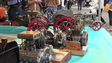 Running Miniature Handmade Engine And Tractor Start Up Sound Youtube