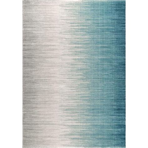 Nuloom 7 X 9 Blue Indoor Ombre Area Rug In The Rugs Department At Lowes