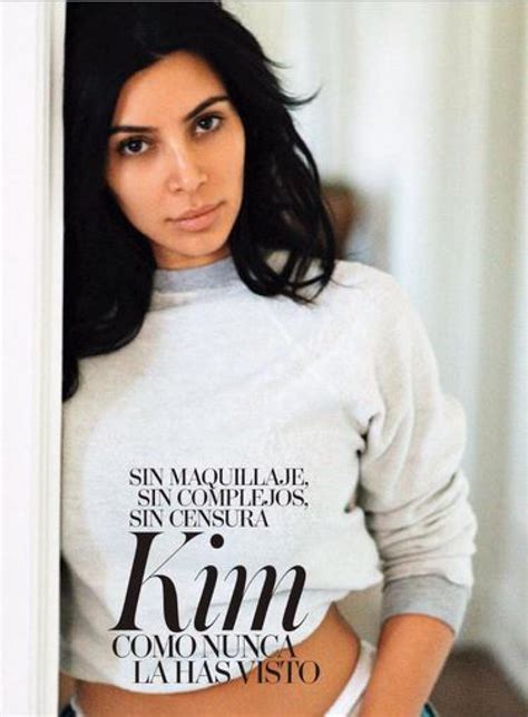 La Sesión De Fotos De Kim Kardashian Sin Maquillaje Fotogalería