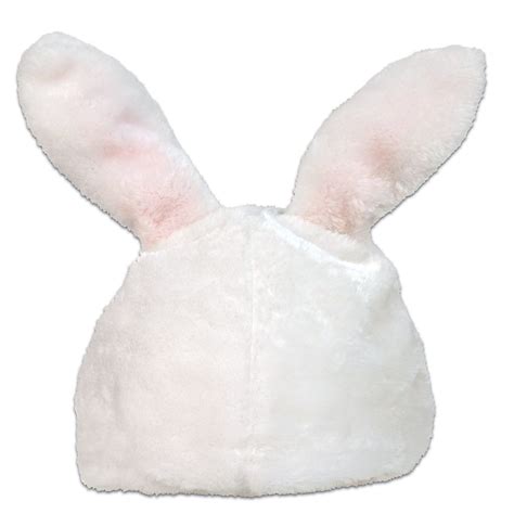 Wholesale Plush Bunny Hats White And Pink