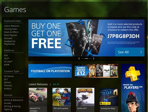 Sony Has Buy One Get One Free Promotion In The Playstation Store