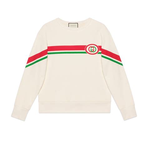 Gucci Sweatshirt With Interlocking G Print Gucci Cloth Gucci