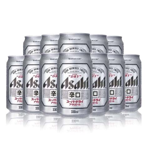 Asahi Super Dry Japanese Lager 330ml Cans 50 Abv 12 Pack