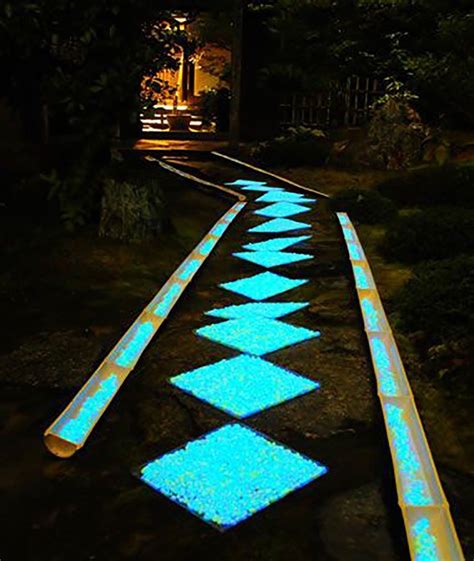 Glow In The Dark Pebbles Are The Prettiest Way To Light Your Walkway