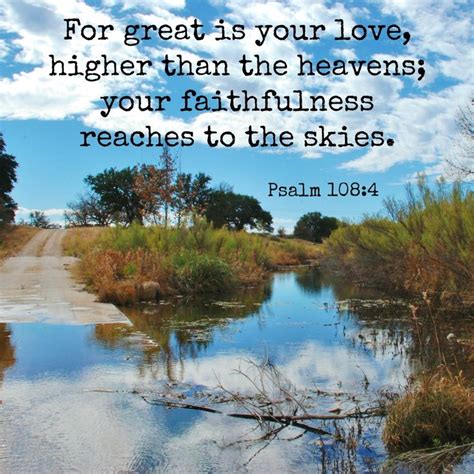For Great Is Your Love Higher Than The Heavens Your Faithfulness