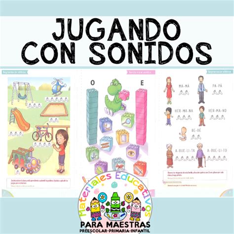 Cuaderno Jugando Con Los Sonidos Materiales Educativos Para Maestras