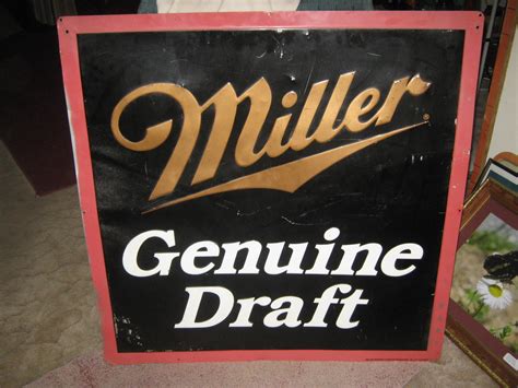 Vintage Miller Genuine Draft Sign Collectors Weekly