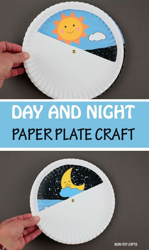 Day And Night Craft For Kids - Sun And Moon Printable | Preschool
