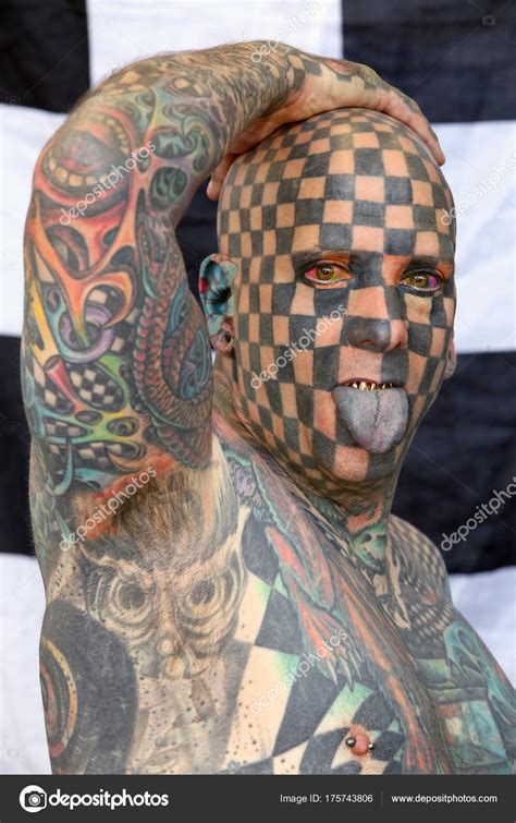 Amsterdam Netherlands May Matt Gone World S Most Tattooed Man Stock Editorial Photo