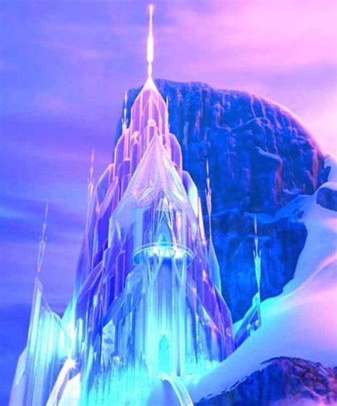 Elsas Ice Castle Ice Palace Frozen Castle Frozen Wallpaper