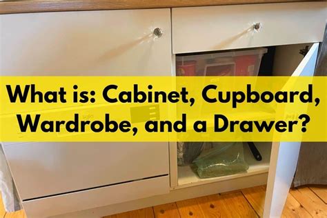 Difference Between Drawer And Cabinet