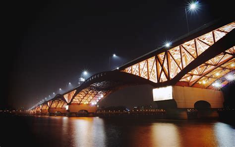 Bridge Night Lights Wallpaper Hd City 4k Wallpapers Images Photos