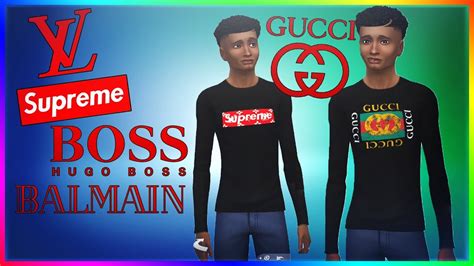 The Sims 4 Designerhypebeast Clothes Gucci Supreme Hugo Boss