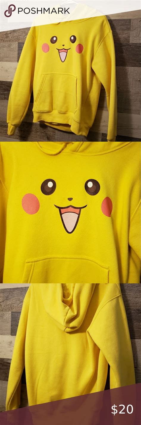 Pokemon Pikachu Hoodie Like New Size Large Fits More Like A Medium