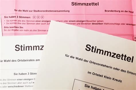Wer steht bei der kommunalwahl eigentlich auf dem stimmzettel? Stadt Brandenburg: Kommunalwahl