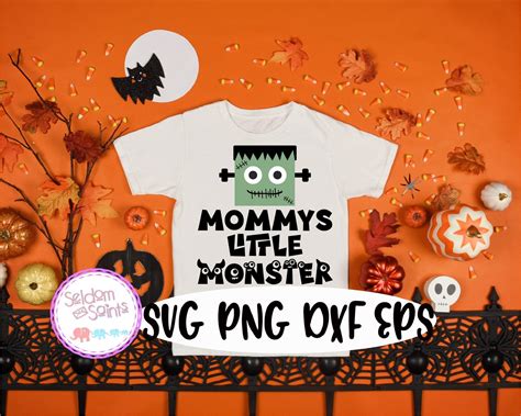 Mommys Little Monster Svg Halloween Svg Kids Halloween Svg Etsy Svg
