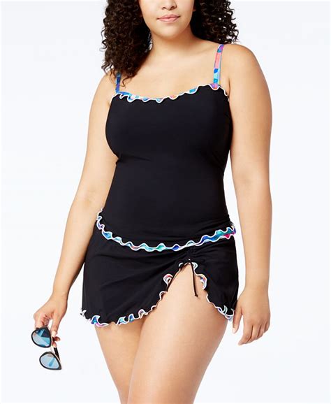 Profile By Gottex Plus Size Serendipity Ruffled Swim Skirt And Reviews