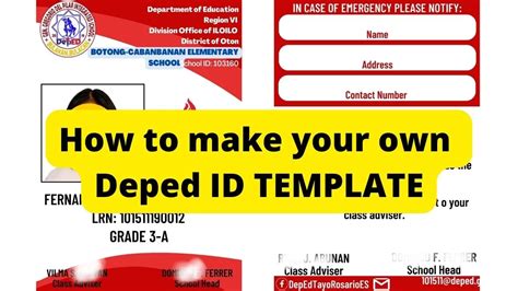 Deped Id Template