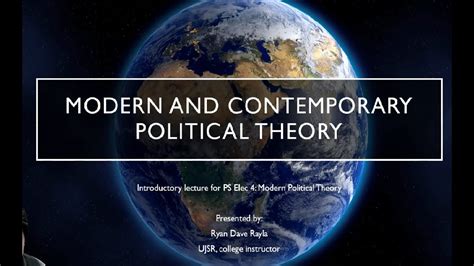 modern political theory intro lecture youtube