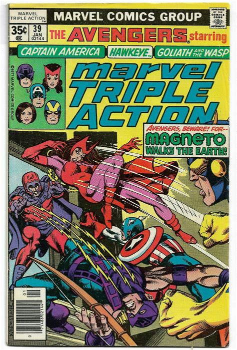 Marvel Triple Action39 Fnvf 1978 The Avengers Bronze Age Comics