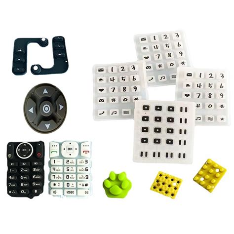 Conductive Custom Made Size Silicone Rubber Button Keypad Molded