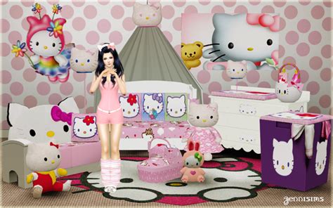My Sims 3 Blog Hello Kitty Nursery Set By Jennisims