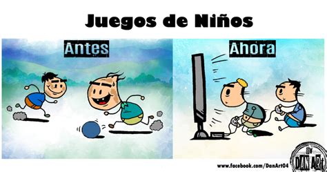 Los juegos de antes te sumergian más que los de ahora, claro, si comparamos dos estilos de juegos diferentes claro que parece que sea así xd. Juegos de Niños: antes y ahora por danart | Dibujando