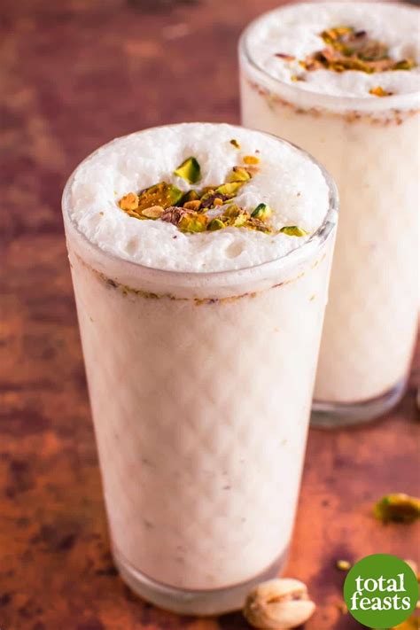 Pistachio Lassi In Tall Glass Total Feasts
