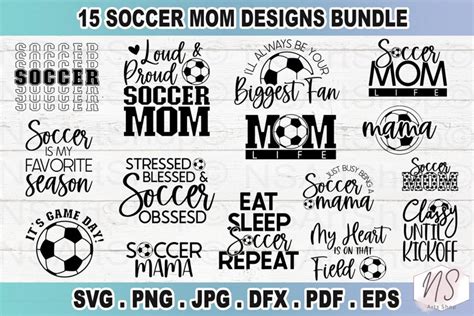 Soccer Mom Svg Bundle Mom Life Svg