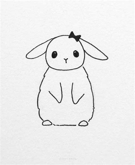 20 Cute Easy Bunny Rabbit Drawing Ideas Rabbit Drawing Bunny Drawing