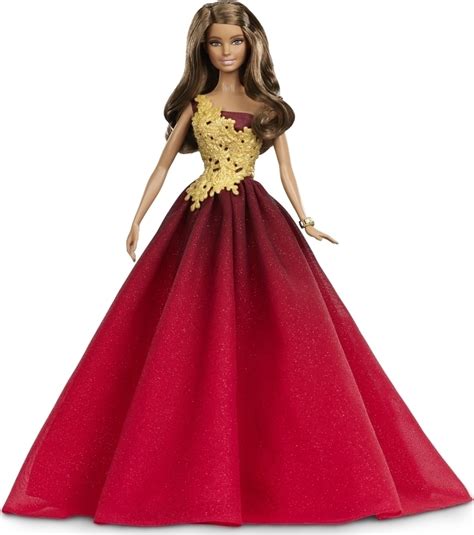mattel barbie 2016 holiday doll red gown skroutz gr