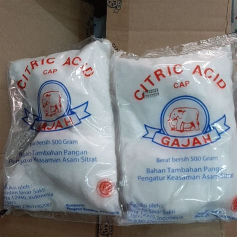 Jual Citric Acid Monohydrate Asam Sitrat Asam Sitrun Kg Shopee Indonesia