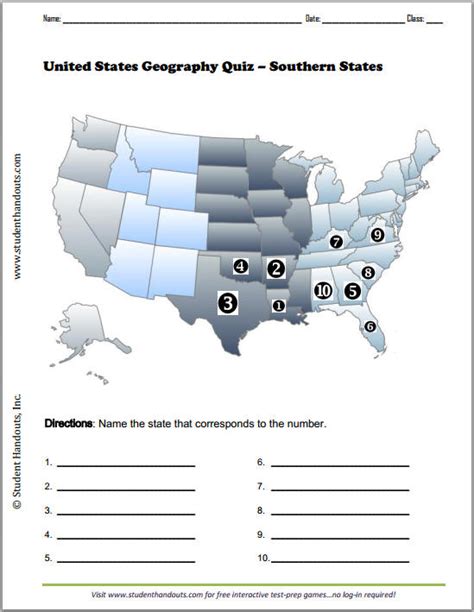 Each time you take this quiz the questions and answers are randomly shuffled. Us Map Quiz Printable - www.proteckmachinery.com